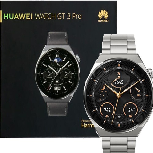 Huawei Watch GT 3 Pro (46mm) Light Titanium Bluetooth Smartwatch NEW - Picture 1 of 6