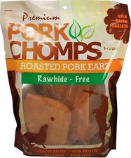 Premium Pork Chomps Dog Chews 10 Count Rawhide Free Healthy Treats For Dogs