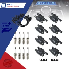 For Chevy 8 (pack) UF413 Ignition Coils + 41-962 Spark Plugs + Spark Plug Wires