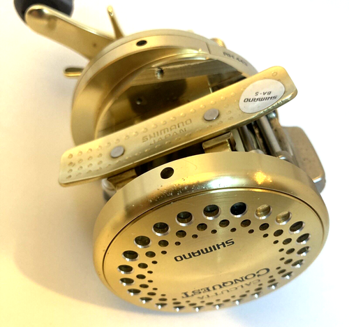 Carrete de fundición de cebo izquierdo Shimano 01 CALCUTTA CONQUEST 101 de JAPÓN "Excelente++" - Imagen 22 de 24