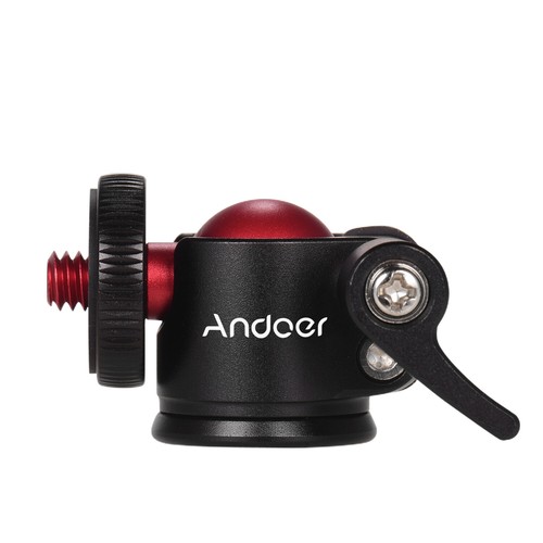 Andoer Mini testa a sfera treppiede girevole a 360 gradi per fotocamera DSLR O2V7 - Foto 5 di 7