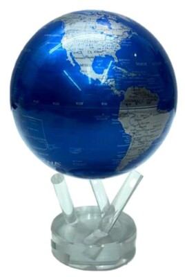 Used MOVA Globe 4.5inch 11cm Earth Blue Interior No Box From Used MOVA Globe 4.5inch 11cm Earth Blue Interior No Box From