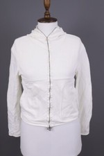 MARITHE + FRANCOIS GIRBAUD White Full Zip Lig...