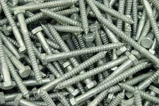 (100) Galvanized Hex Head 5/16 x 3-1/2" Lag Bolts Wood Screws
