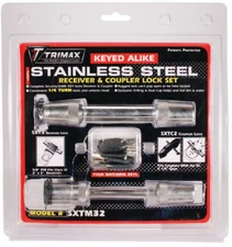 Trimax Premium Coupler Lock - Keyed-Alike Stainless Steel Lock Set SXTM32