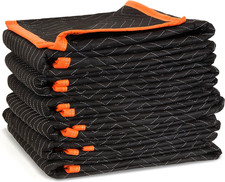 72-Inch by 40-Inch Heavy Duty Padded Moving Blankets, 6-Pack 272406