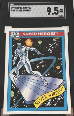 1990 Impel Marvel Universe #32 Silver Surfer SCC 9.5 Graded Card Marvel Comics