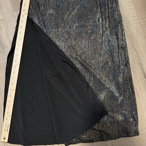 House of Harlow 1960 x Revolve Iridescent Halter Maxi Dress 25” Side Slit NWT S - Picture 10 of 12