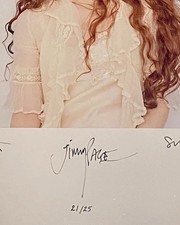 JIMMY PAGE SIGNED Art Print # /25 Scarlet Catalyst LED ZEPPELIN AUTOGRAPH COA