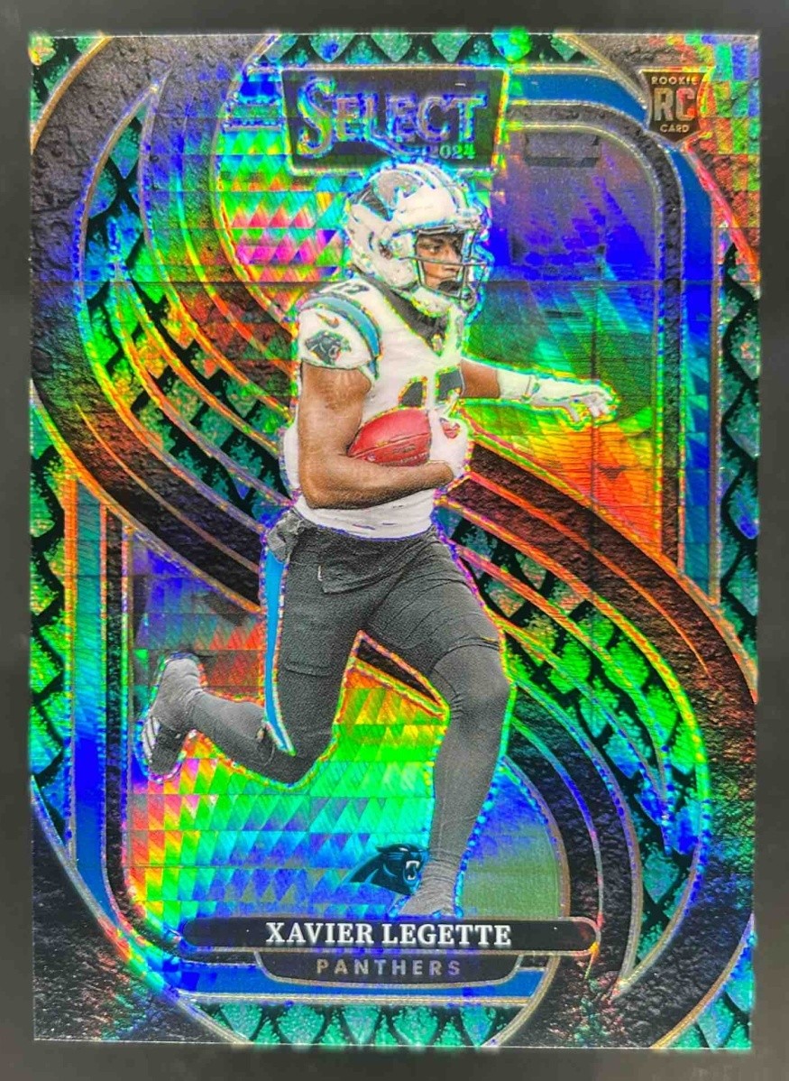 2024 Select Xavier Legette Premier RC Dragon Scale Prizm #56/81 Panthers