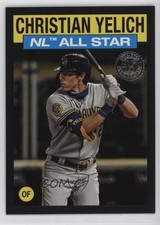 2021 Topps 1986 All-Star Baseball Black 28/299 Christian Yelich #86AS27 fm0