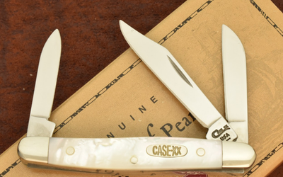 CASE XX USA 3 DOT 1997 MOTHER OF PEARL MINI STOCKMAN KNIFE 8333 SS