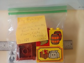 Lego Duplo 2435 Western Town Corn Seed Bag Barrel Bricks Crate Flower Parts Only