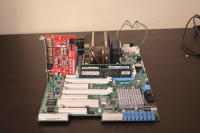ASUS Z9PA-U8 MOTHERBOARD W/ 1X E5-1650 v2 & 64GB DDR3 RAM  -TESTED
