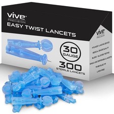 Easy Twist Lancets 300 Pack 30G Sterile Diabetic Blood Glucose Testing