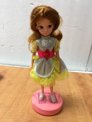 Licca Chan Doll 2nd Generation Takara Japan 1970s w/Outfit & Magnetic Shoes