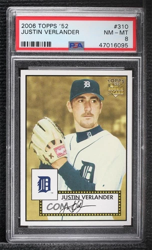 2006 Topps '52 Justin Verlander #310 PSA 8
