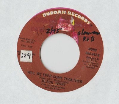 Black Ivory   Will We Ever Come Together 45 RECORD mono/stereo 1974 SOUL FUNK