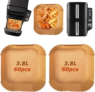 120 Stück Airfryer Backpapier für Ninja Double Stack 7.6L SL300EU, Heißluftfritt