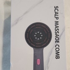 Black Handheld Electric Scalp Massage Comb for Head and Scalp