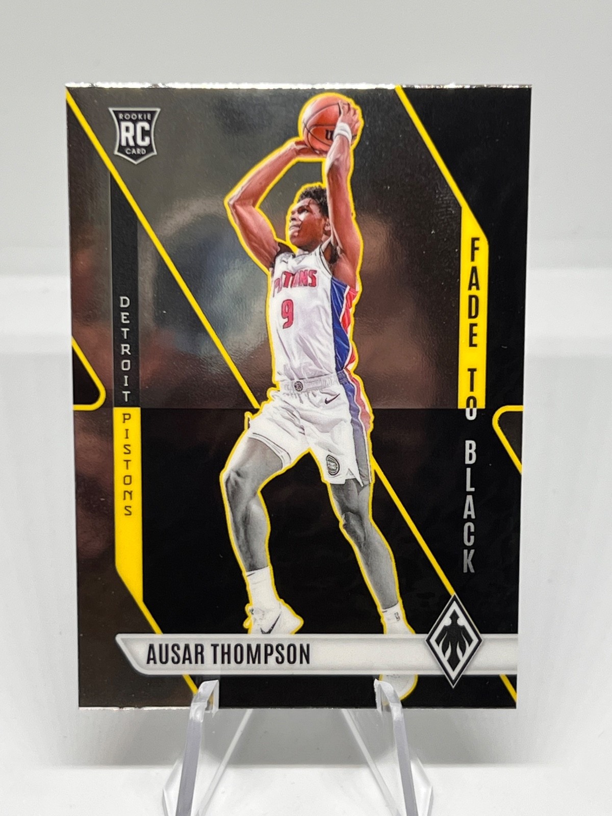 2023-24 Panini Phoenix - Fade to Black Ausar Thompson #9 Silver (RC) Detroit