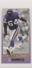 1993 Fleer GameDay Randall McDaniel #64 HOF g2l