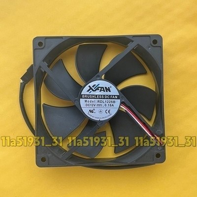 1pc XFAN RDL1225B 12025 12V 0.18A 12CM 3-Pin Dual   Cooling Fan   #tp