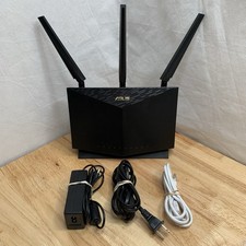 ASUS RT-AX86U AX5700 Dual-Band Wi-Fi 6 Gaming Router Black With Cords Excellent