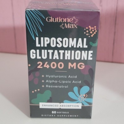 2400MG Liposomal Glutathione Max Absorption Glutathione Supplement 60 gel caps