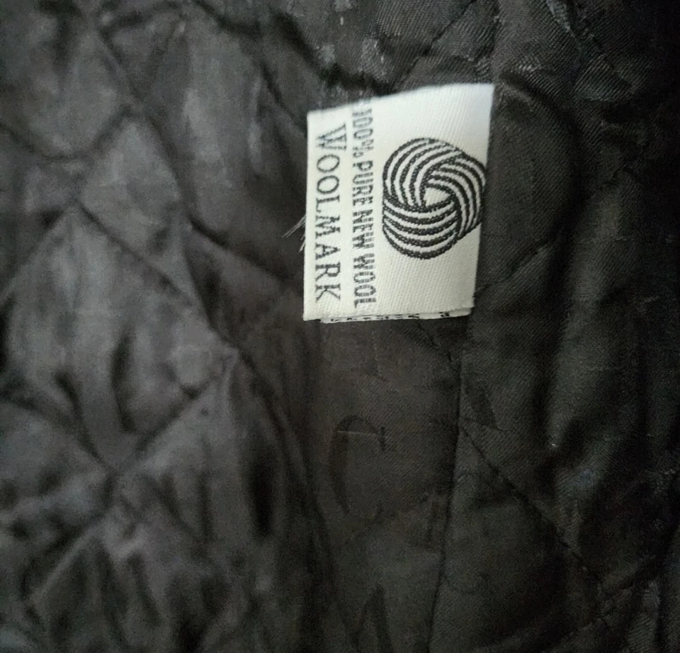 vintage authentic ISAAC MIZRAHI black wool &  FUR coat SIZE 4 - Image 2 of 4