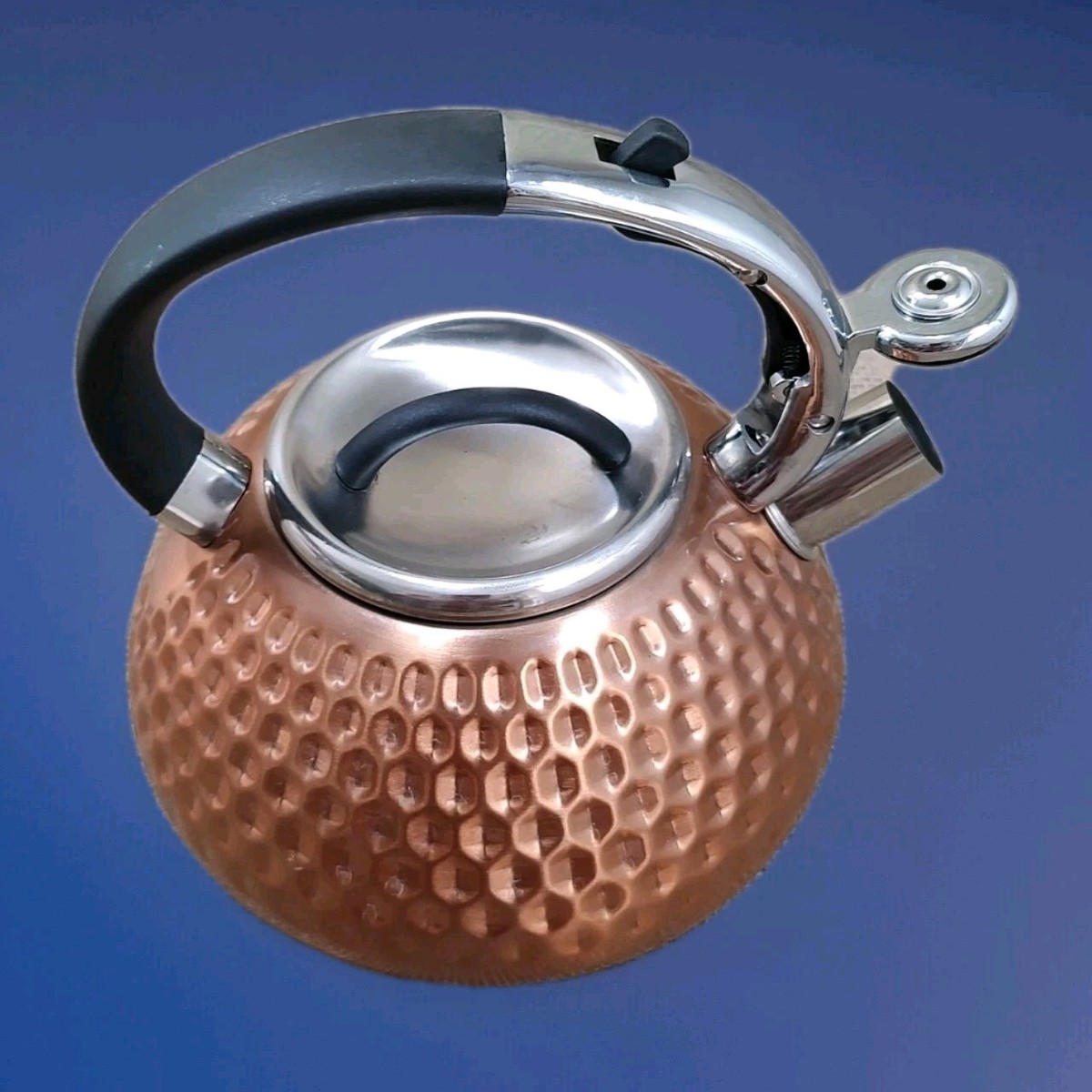 Balduzzi イタリアンスタイル ステンレス ハンマードケトル やかん Balduzzi Italian Style Induction Stainless Steel Tea Kettle 3L
