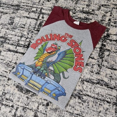 Vtg 80s The Rolling Stones Raglan T-Shirt Large 1981 Texas Concert