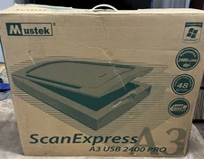 Mustek Scan Express A3-2400 Pro-USB Large Format Flatbed Scanner-12x17-WATCH