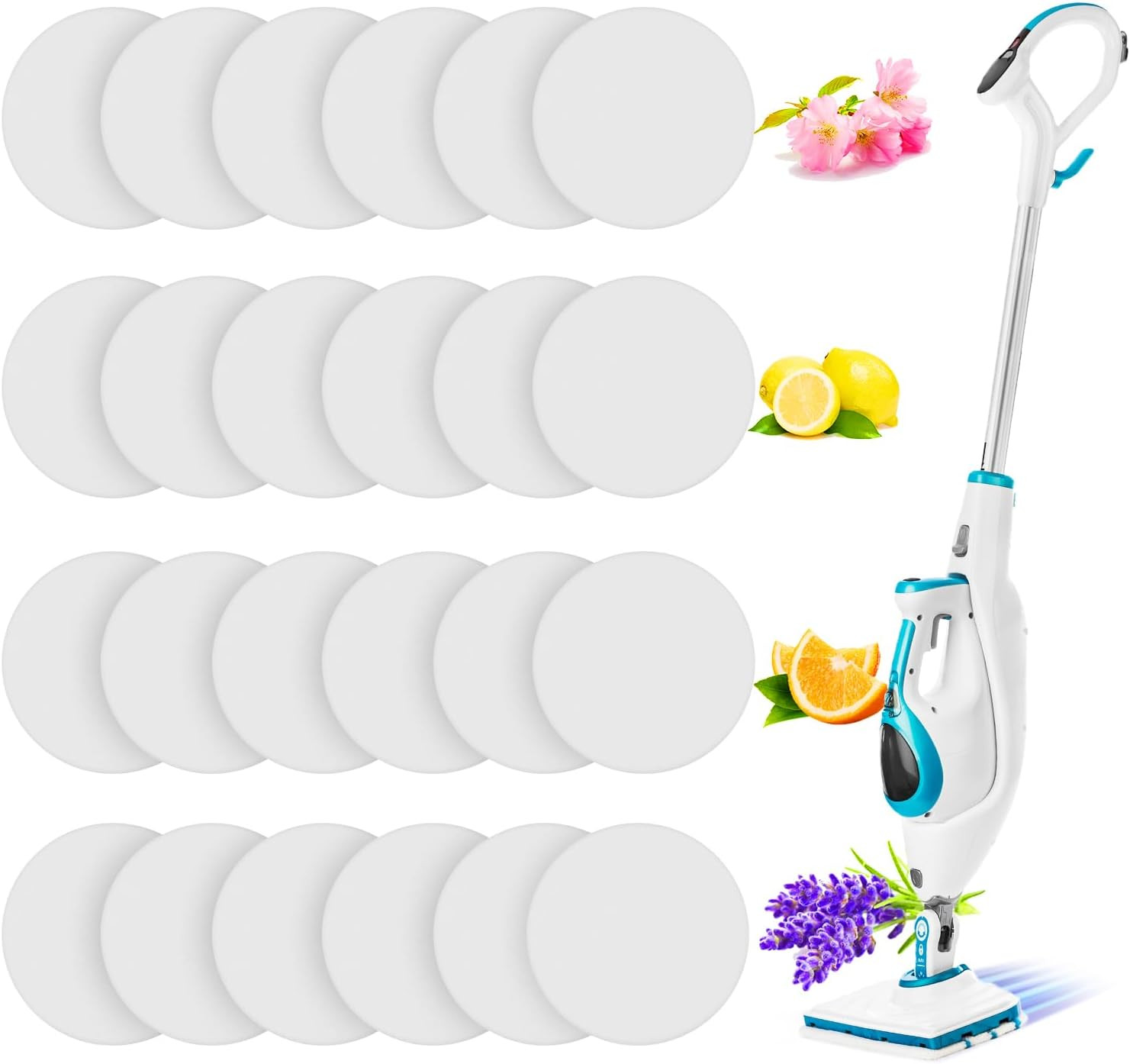 24 Pieces Replacement Steam Mop Scent Disc Practical Fragrance Scented Pads Frag