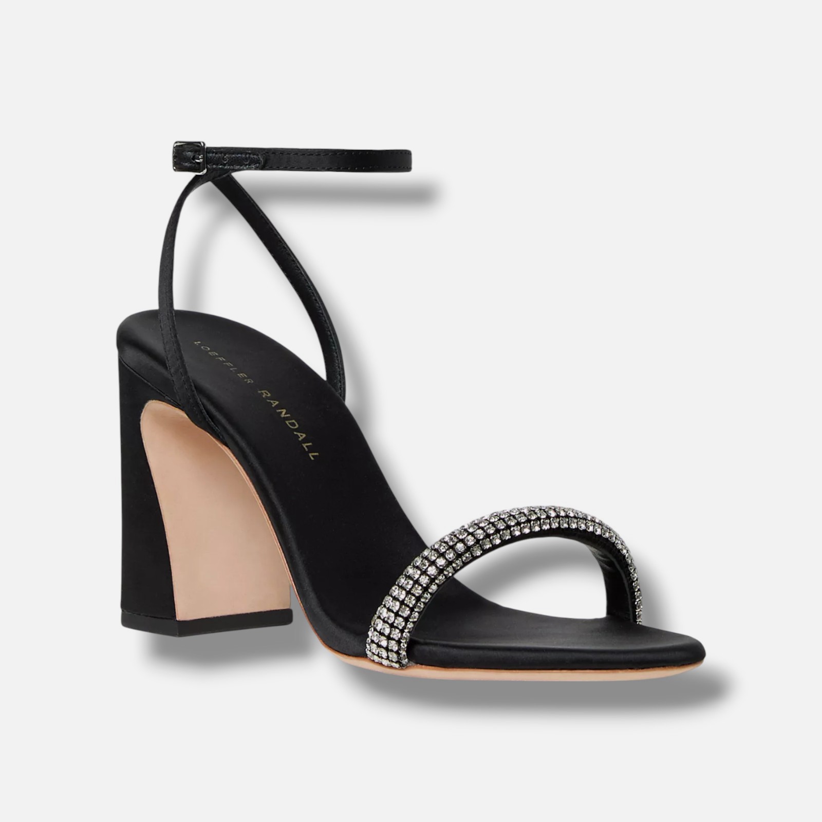 Loeffler Randall Women's Black Malia Embellished Sandal Shoes Size 5B