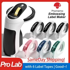 Phomemo Embossing Label Maker with 6 Label Tapes | Organizer Xpress, Pro Label