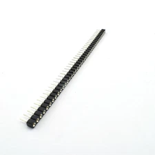 10Pcs 2.54Mm 40Pin round Female Socket Pin Header Strip 1X40P Single Row Straigh