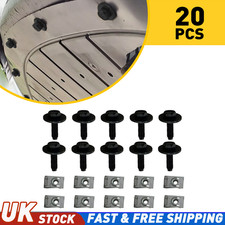 For Renault Trafic Master Vauxhall Vivaro Movano 20x Engine Splash Shield Clips