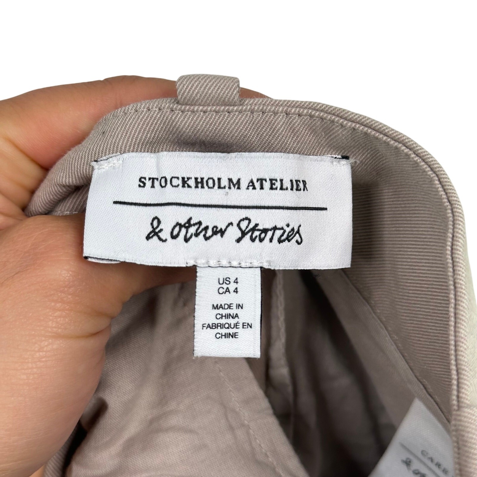 ALTRA & Other Stories Pantalone abito marrone con polsini gamba larga TAGLIA 4