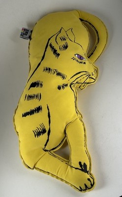 RARE OOP Andy Warhol X Maharishi Yellow Sam Plush Cat 17'' Medicom Toy Corp