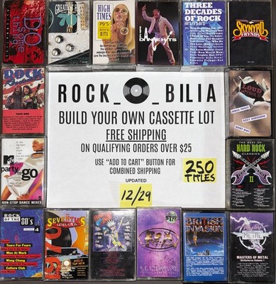 V/A K-TEL Greatest Hit BUILD YOUR LOT CASSETTE Tapes BUY $25 GET FREE SHIPPING