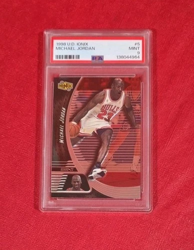 1998 Upper Deck Ionix #5 Michael Jordan Chicago Bulls NBA Card PSA 9