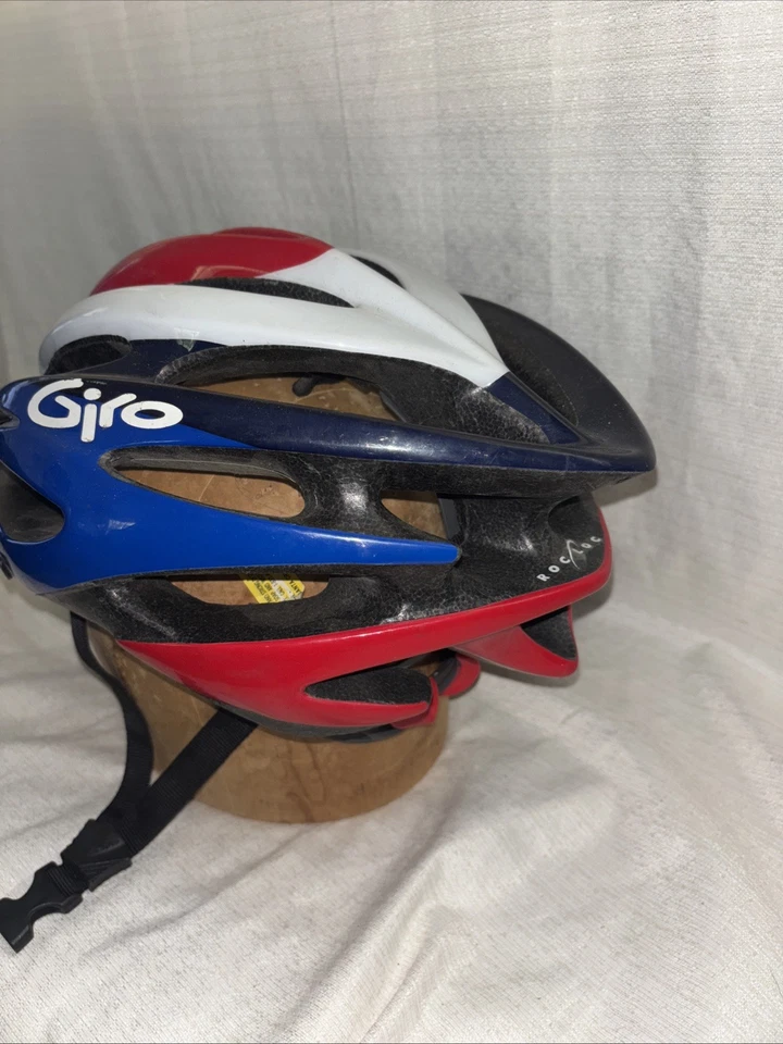 De colección Raro 2001 Lance Giro Neumo Bicicleta Bicicleta Ciclismo Casco ROC LOC Visera Talla L Foto 2 de 4