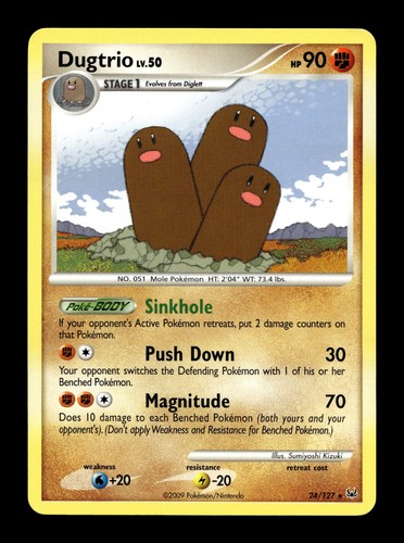 Dugtrio Platinum #24 (2009) Rare NM Pokemon