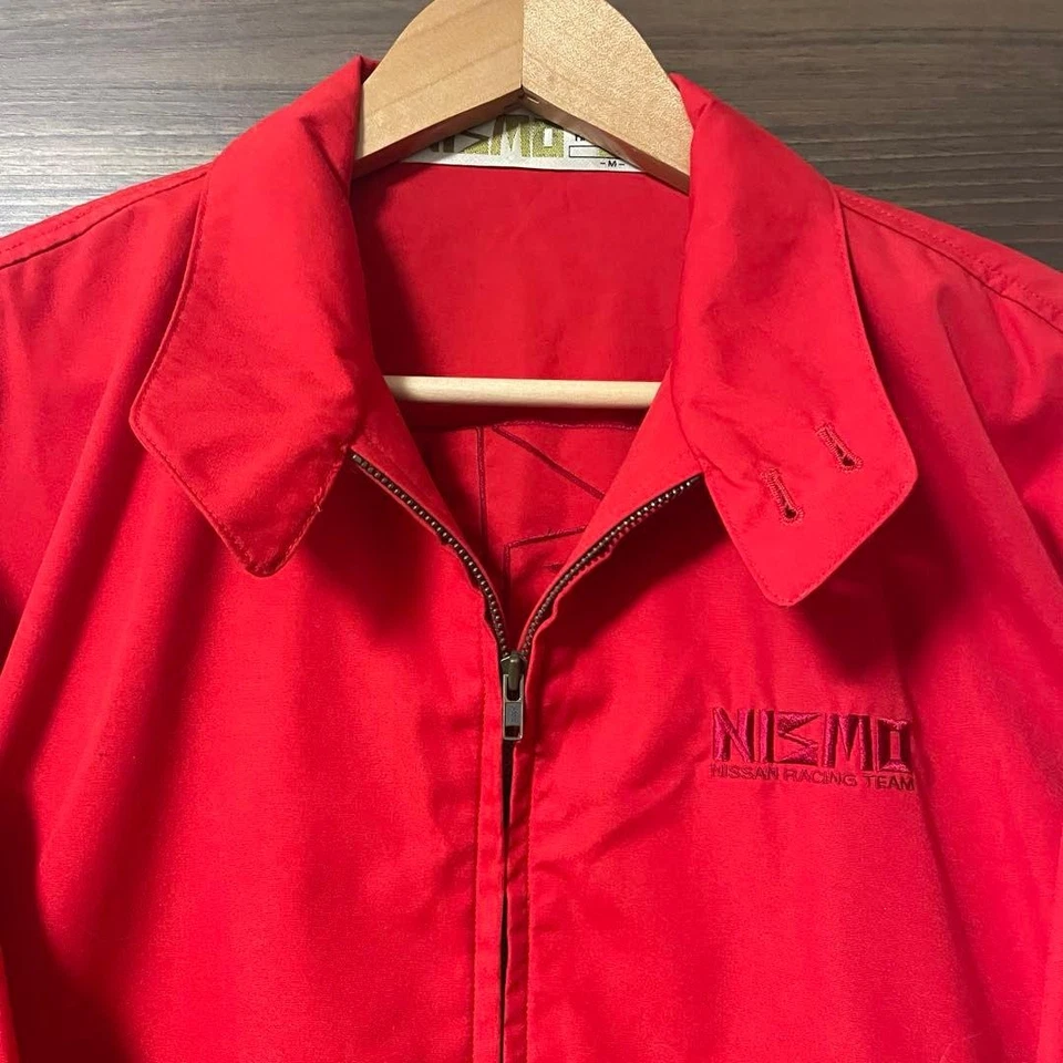 NISSAN NISMO 工作夹克复古 80 年代 90 年代棉涤纶 GTR 红色 M — 第 2/4 张图片