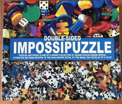 2 Puzzles in 1 doppelseitiges Impossipuzzle - 550 Teile Puzzle