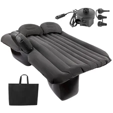Zone Tech Inflatable Car Travel Air Mattress Back Seat-Pump Kit-Vacation