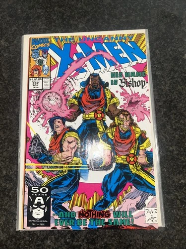UNCANNY X-MEN #282 1st and 2nd print GOLD EDITION & 283  - 1991 - BISHOP LOT NM+