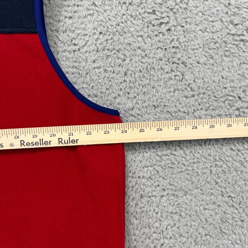 Patagonia Lightweight Synchilla Full Zip Vest XL Red Navy Colorblock Fleece Gorp - Picture 8 of 14