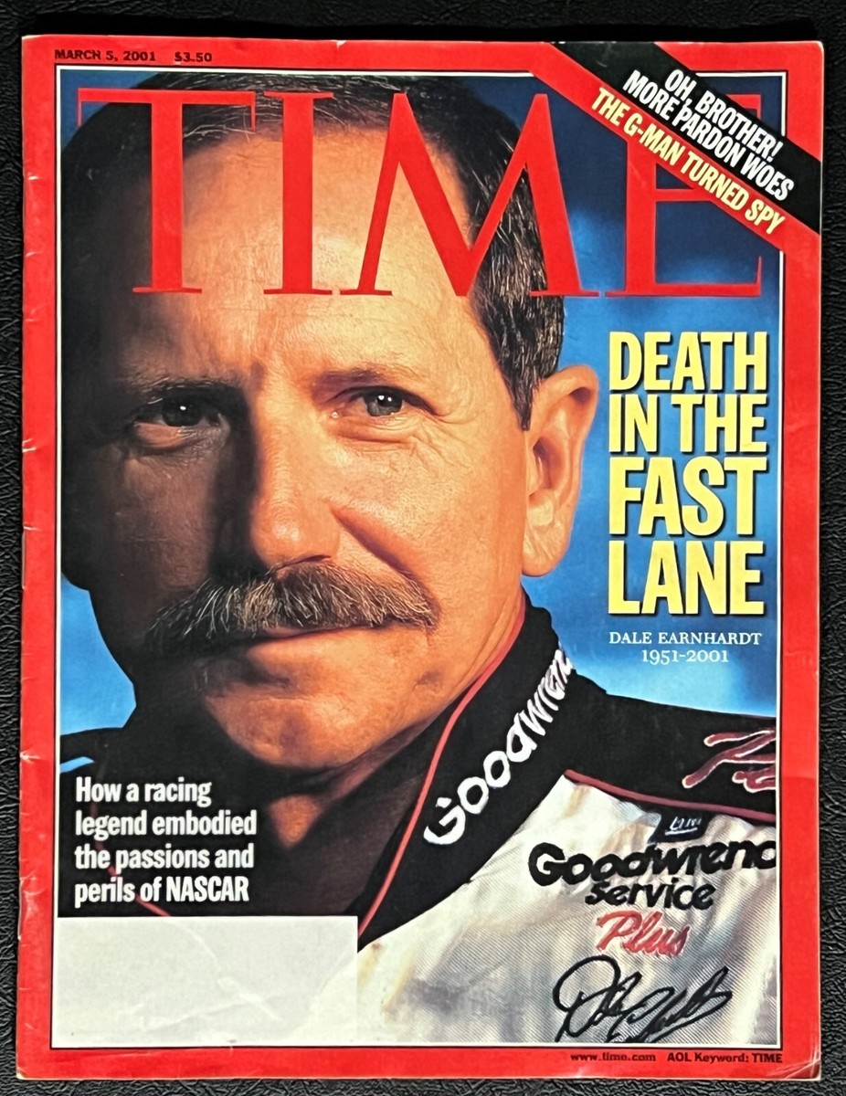 GRAND  magazine issue 2 デッドストック TIME Magazine March 5, 2001 DALE EARNHARDT: Death In The Fast Lane